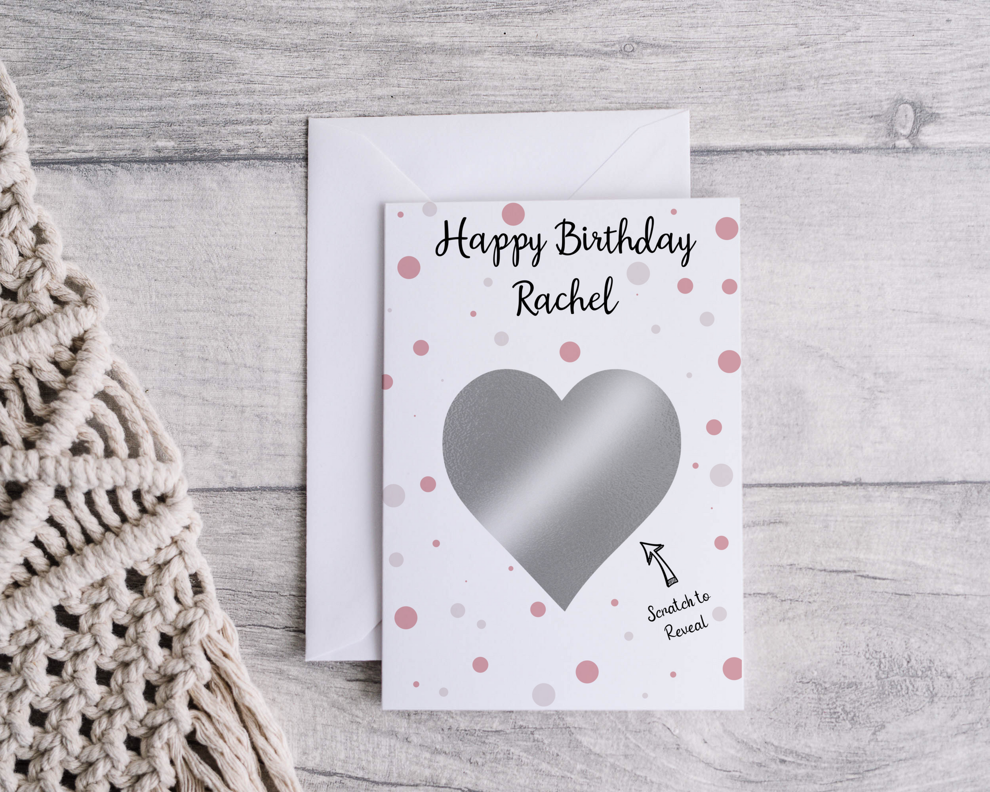 Personalised Birthday Scratch Card with a vibrant design, ready to reveal a delightful surprise.