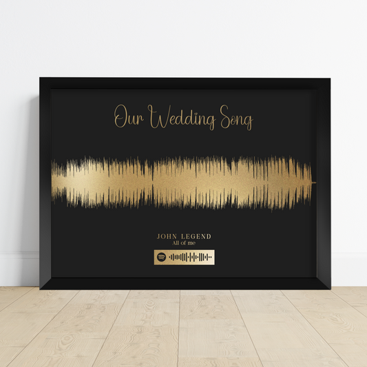 Music Soundwave Foil Print
