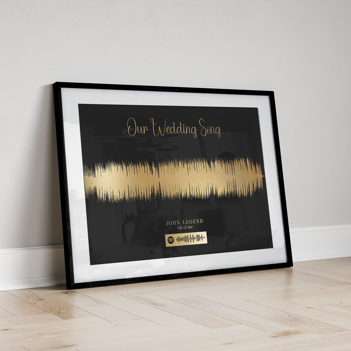 Music Soundwave Foil Print