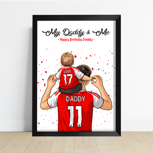 Age 1-2 Personalised Daddy & Me Print