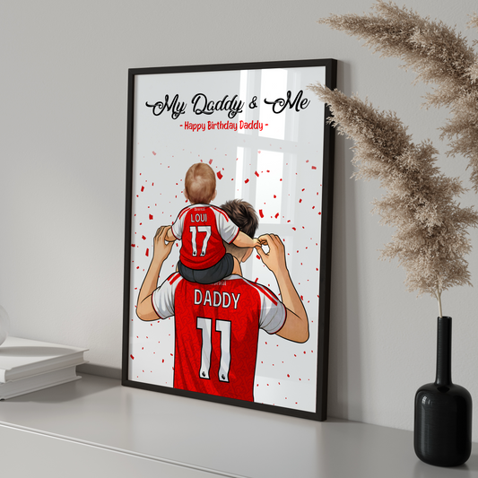 Age 1-2 Personalised Daddy & Me Print