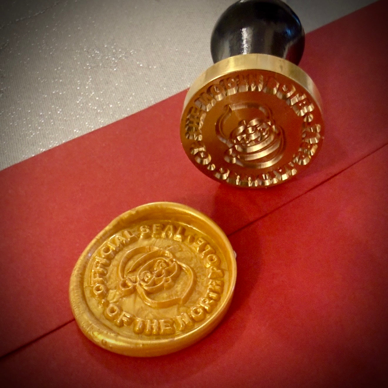 Christmas Gold Wax Seal