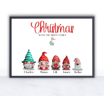 Christmas Gonk Print