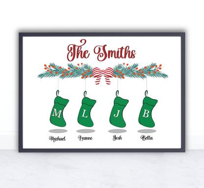 Christmas Stocking Print