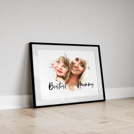 Mum Heart Photo Print