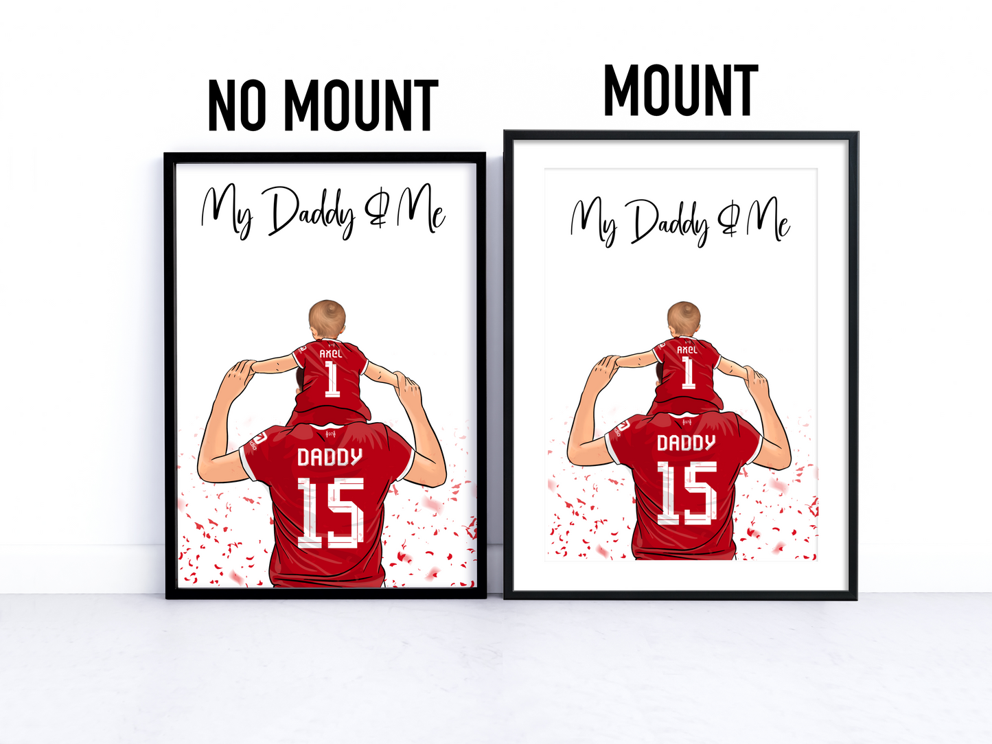 Sport/Football Gift for Dad - Dad and Child version 2