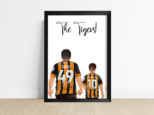 Sport/Football Gift for Dad - Dad and Child version 2