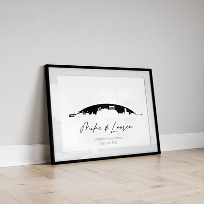 Wedding and Engagement Gift - Skyline Print
