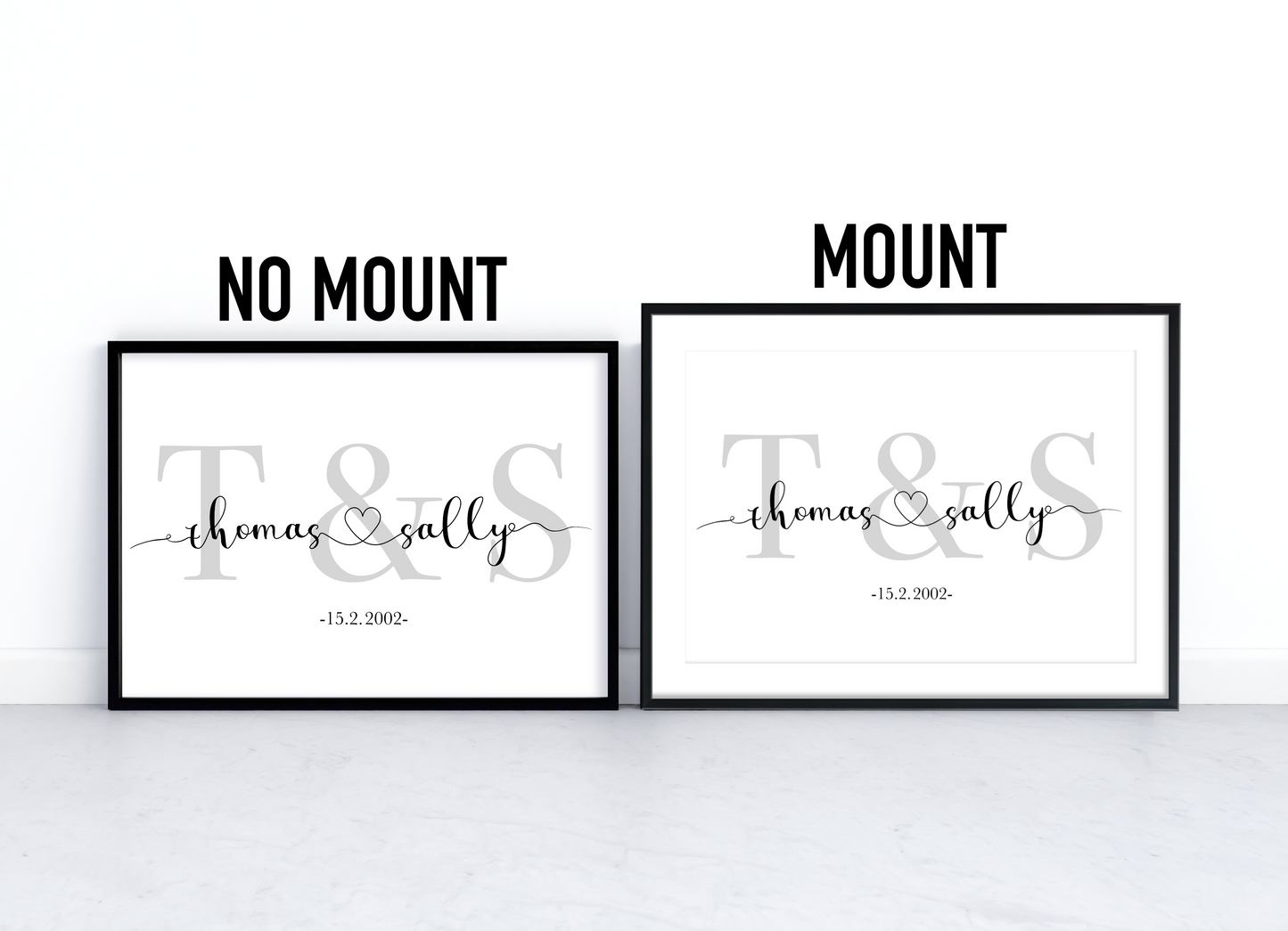 Personalised Name & Initial Print