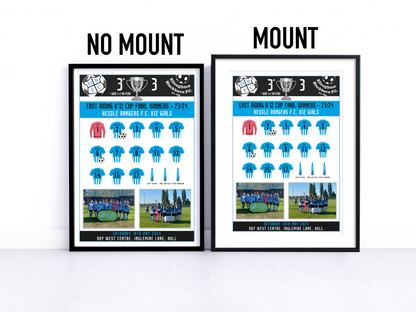 Cup Final Winning Poster 23/24 -  Hessle Rangers Team Print