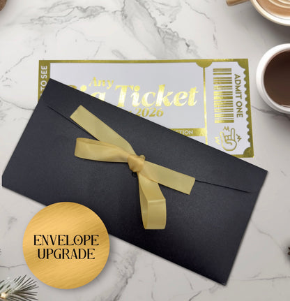 Personalised Gig/Concert Foiled Ticket