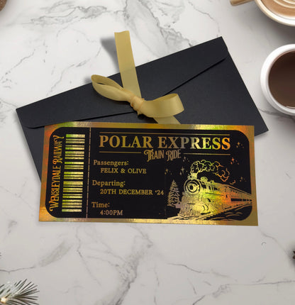 Polar Express Foiled Gift Ticket