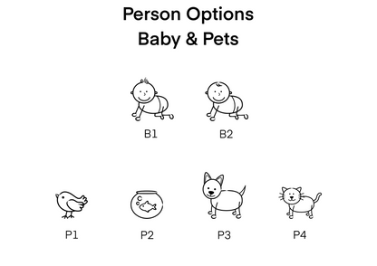 Options for personalised print customisation.