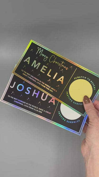 Christmas Scratch Reveal Ticket