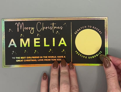 Christmas Scratch Reveal Ticket